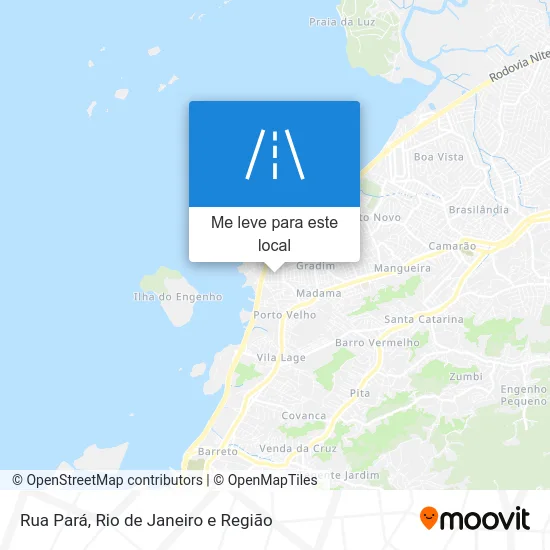 Rua Pará mapa