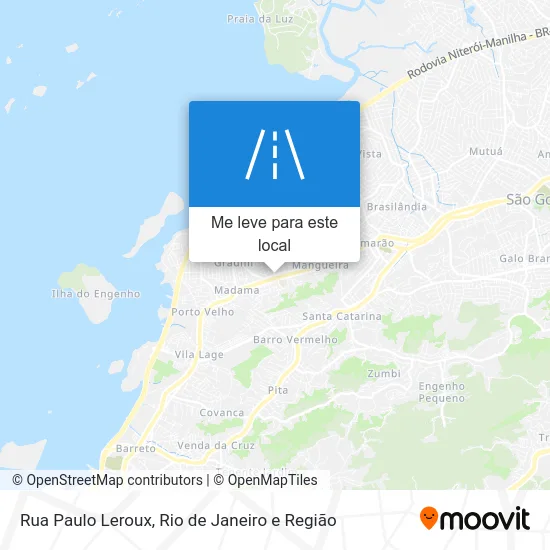 Rua Paulo Leroux mapa
