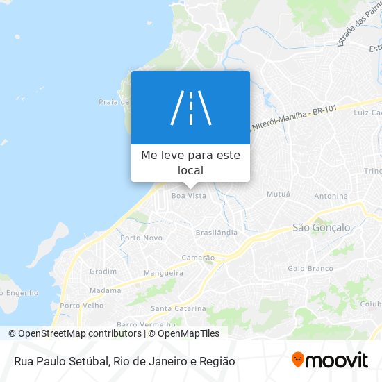 Rua Paulo Setúbal mapa