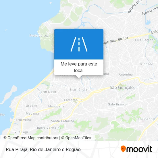 Rua Pirajá mapa