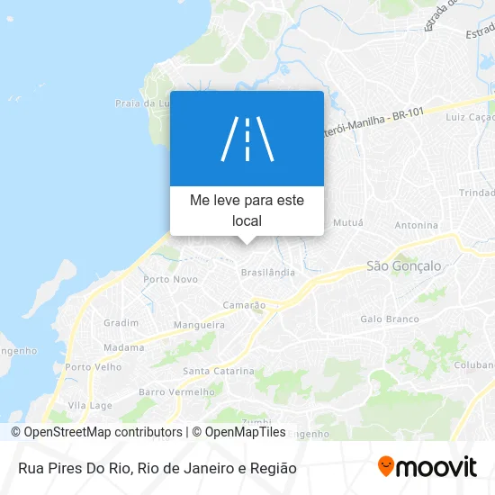 Rua Pires Do Rio mapa
