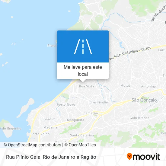 Rua Plínio Gaia mapa