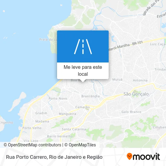 Rua Porto Carrero mapa