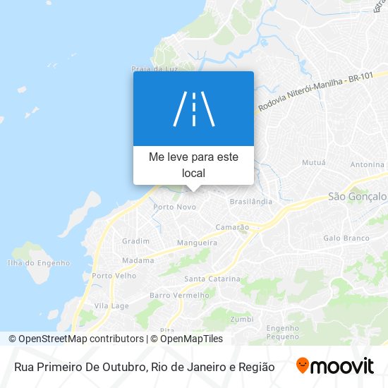 Rua Primeiro De Outubro mapa