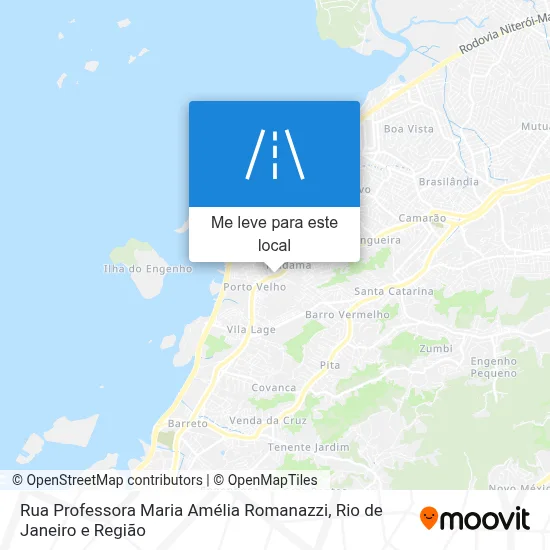 Rua Professora Maria Amélia Romanazzi mapa