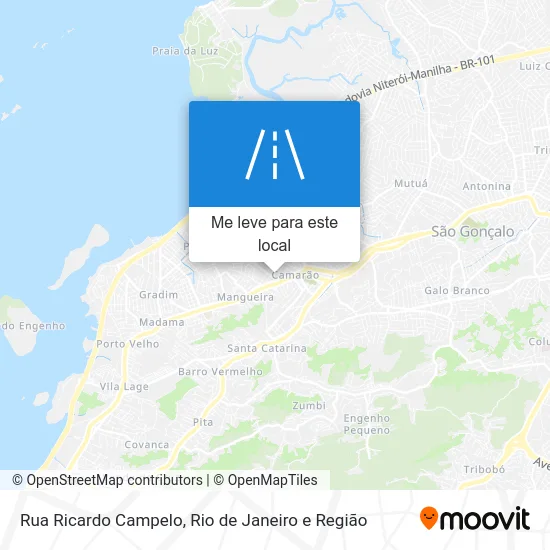 Rua Ricardo Campelo mapa