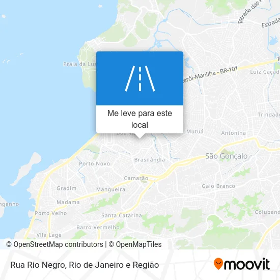 Rua Rio Negro mapa