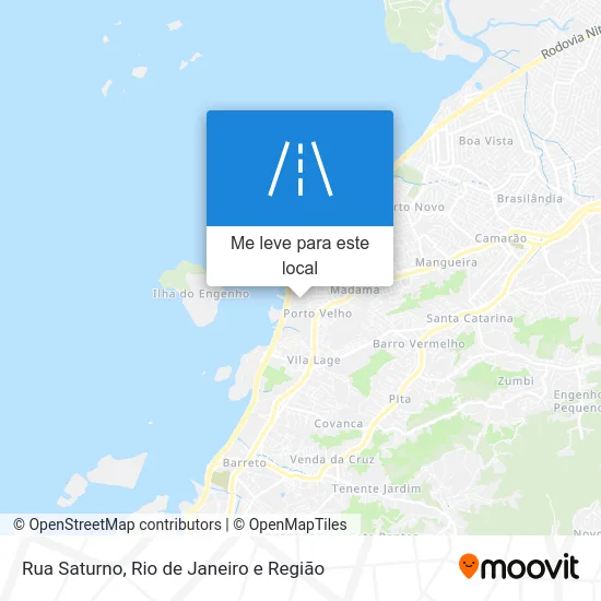 Rua Saturno mapa