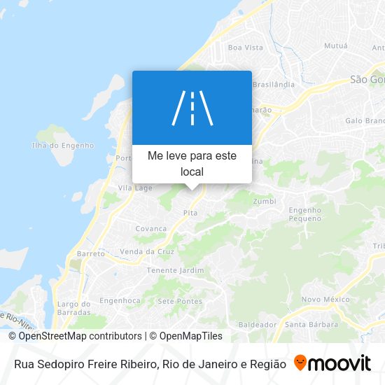 Rua Sedopiro Freire Ribeiro mapa