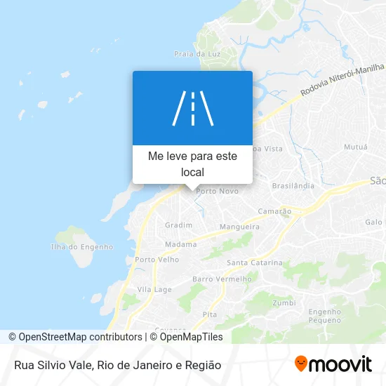 Rua Silvio Vale mapa