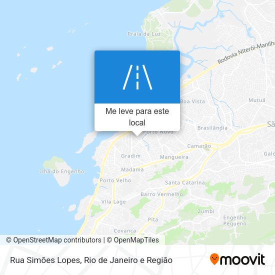 Rua Simões Lopes mapa