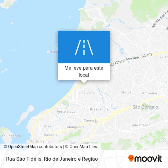 Rua São Fidélis mapa