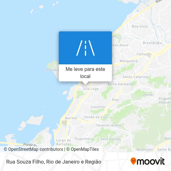 Rua Souza Filho mapa