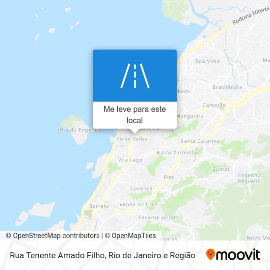 Rua Tenente Amado Filho mapa