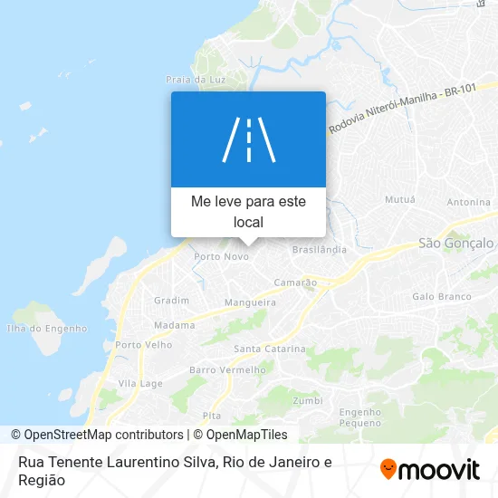 Rua Tenente Laurentino Silva mapa