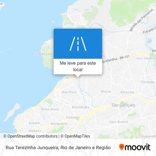 Rua Terezinha Junqueira mapa