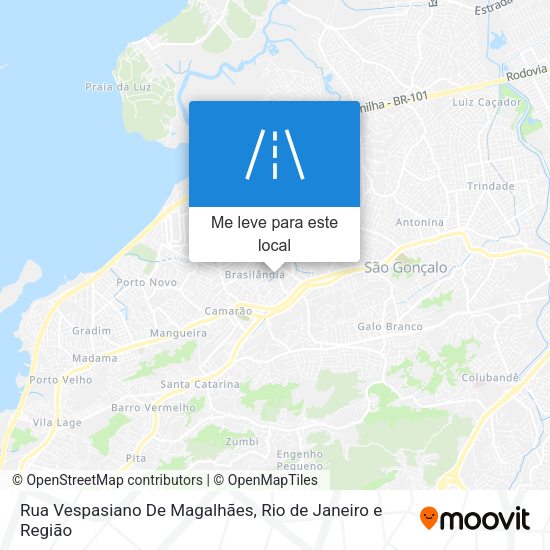 Rua Vespasiano De Magalhães mapa