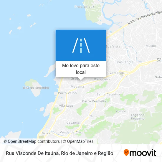 Rua Visconde De Itaúna mapa