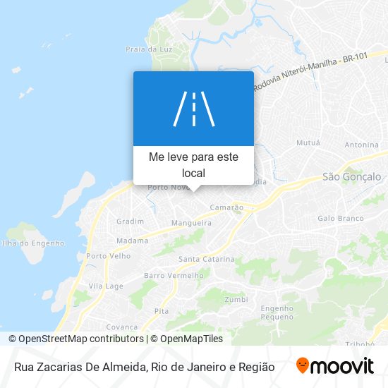 Rua Zacarias De Almeida mapa