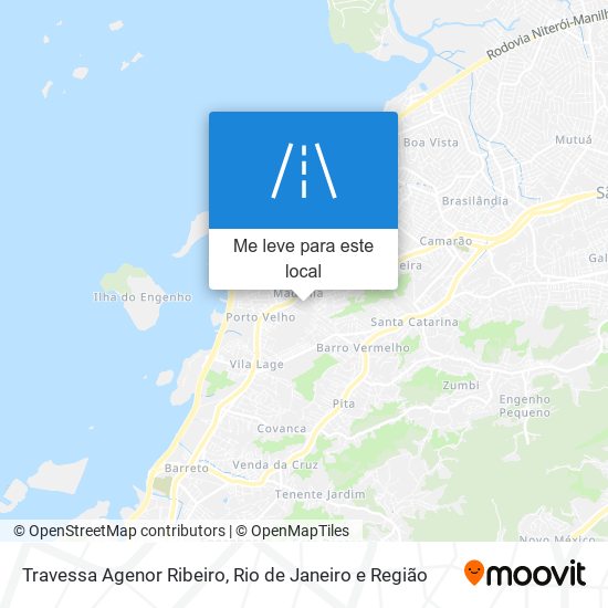 Travessa Agenor Ribeiro mapa