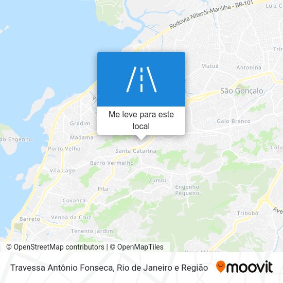 Travessa Antônio Fonseca mapa