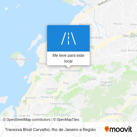 Travessa Bival Carvalho mapa