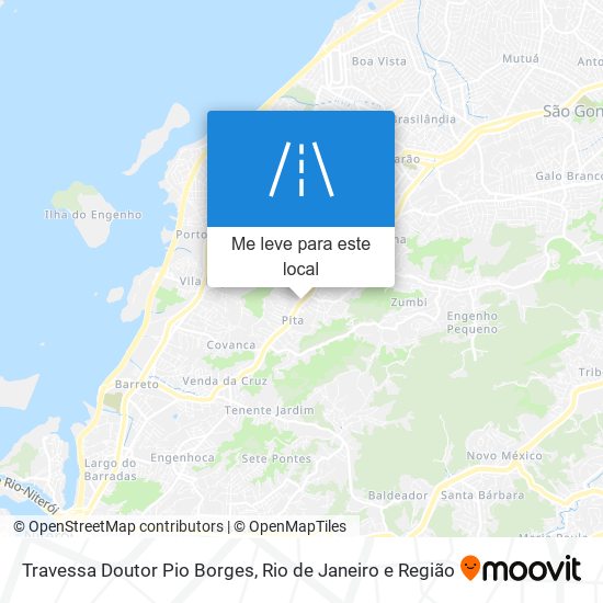 Travessa Doutor Pio Borges mapa