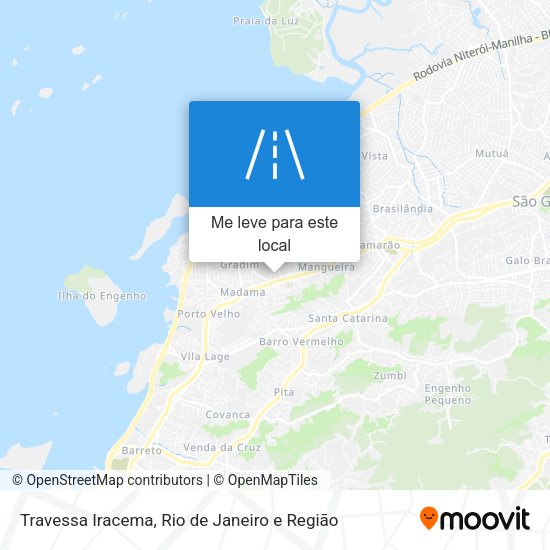 Travessa Iracema mapa
