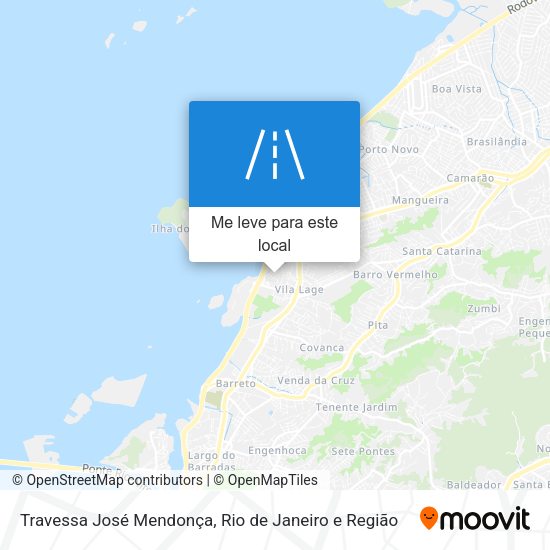 Travessa José Mendonça mapa