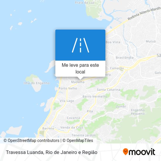 Travessa Luanda mapa