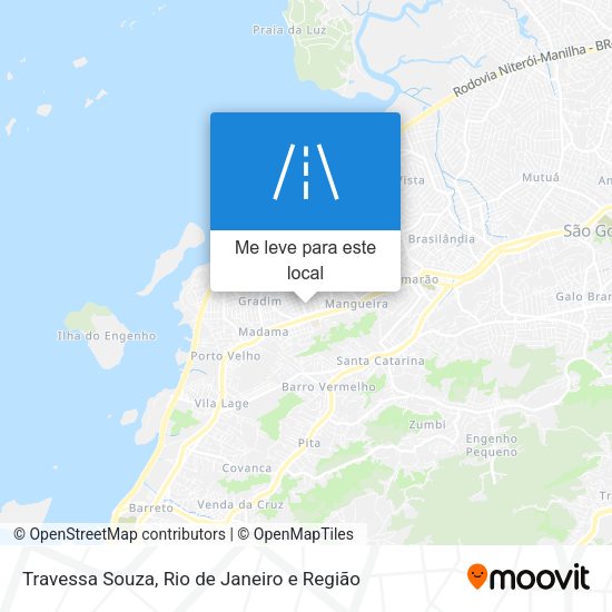 Travessa Souza mapa