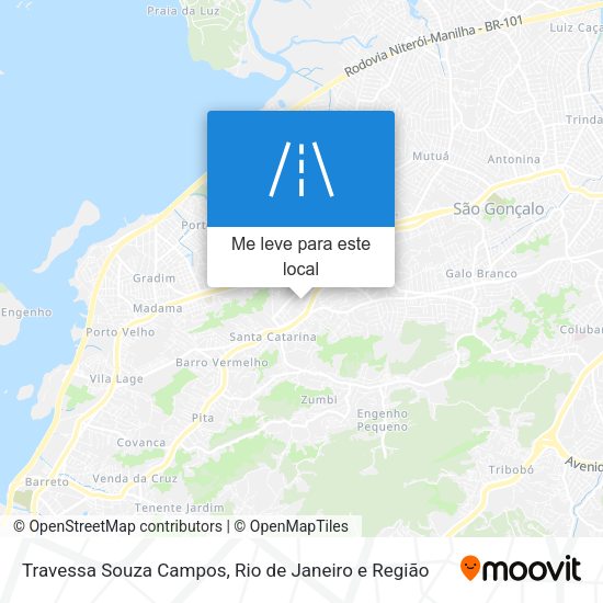 Travessa Souza Campos mapa