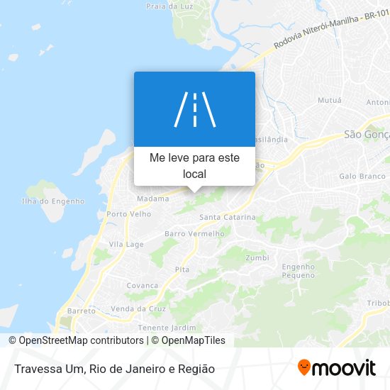 Travessa Um mapa
