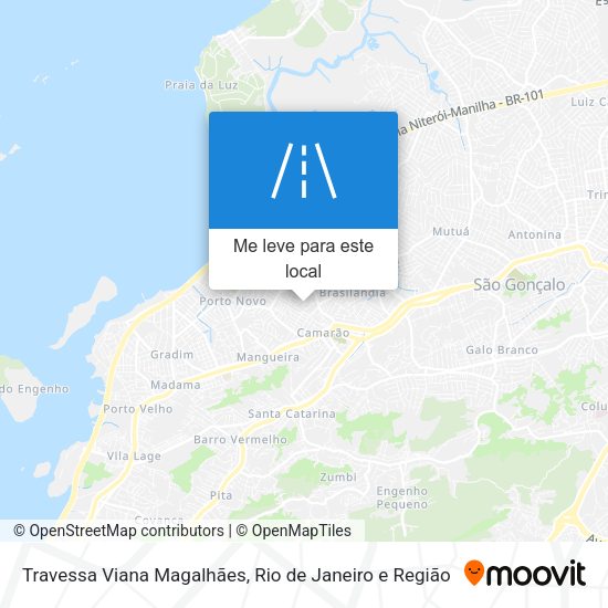 Travessa Viana Magalhães mapa