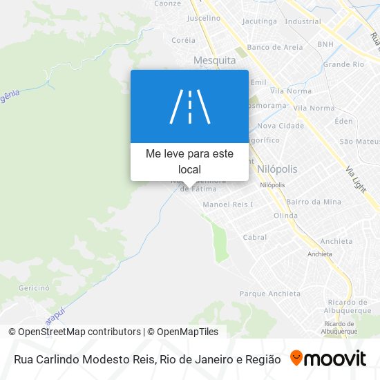 Rua Carlindo Modesto Reis mapa