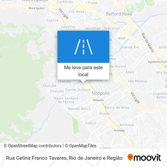 Rua Celina Franco Tavares mapa