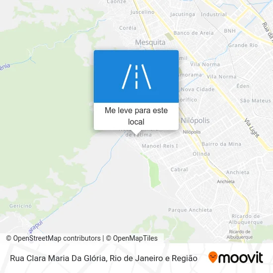 Rua Clara Maria Da Glória mapa
