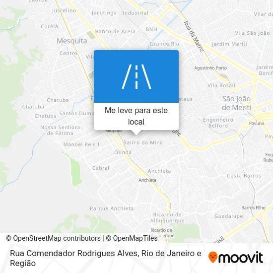 Rua Comendador Rodrigues Alves mapa