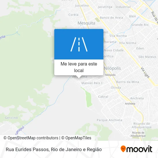 Rua Eurides Passos mapa