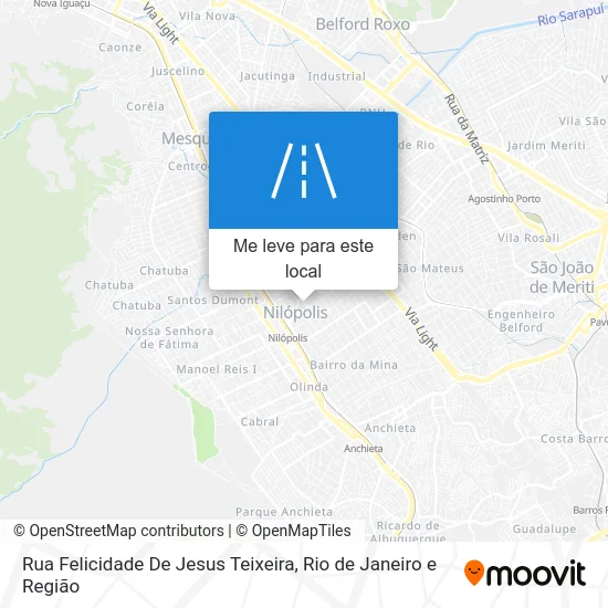 Rua Felicidade De Jesus Teixeira mapa