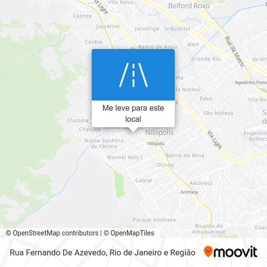 Rua Fernando De Azevedo mapa