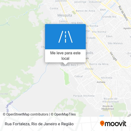 Rua Fortaleza mapa