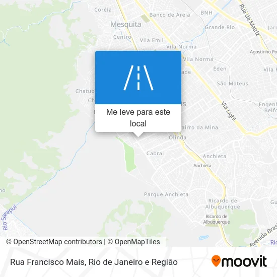 Rua Francisco Mais mapa