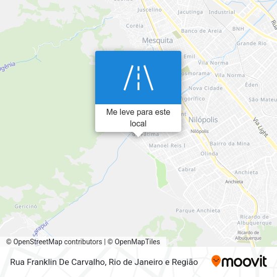 Rua Franklin De Carvalho mapa