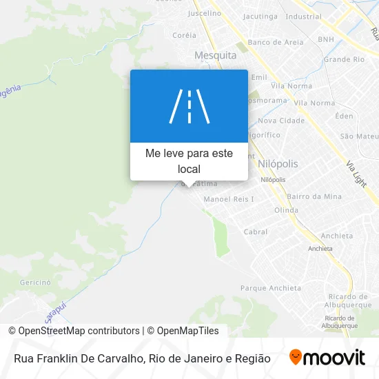Rua Franklin De Carvalho mapa