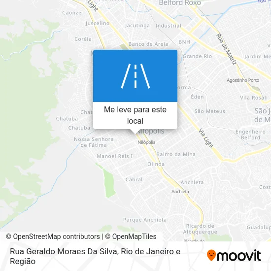 Rua Geraldo Moraes Da Silva mapa