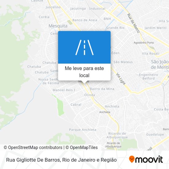 Rua Gigliotte De Barros mapa