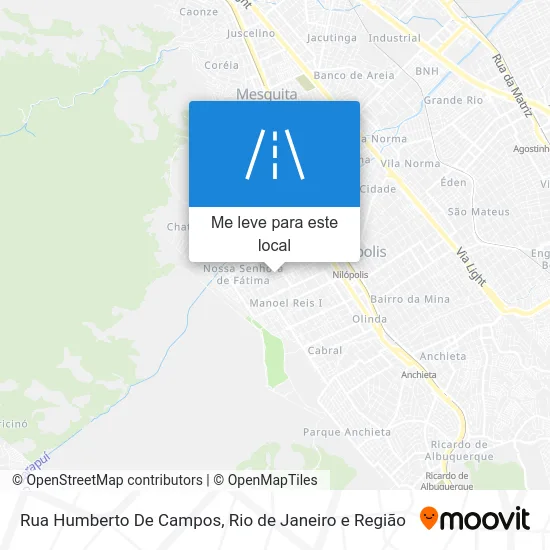 Rua Humberto De Campos mapa
