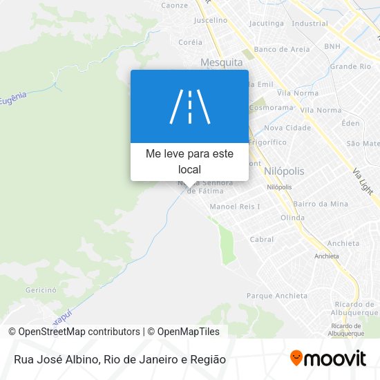 Rua José Albino mapa