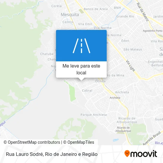 Rua Lauro Sodré mapa
